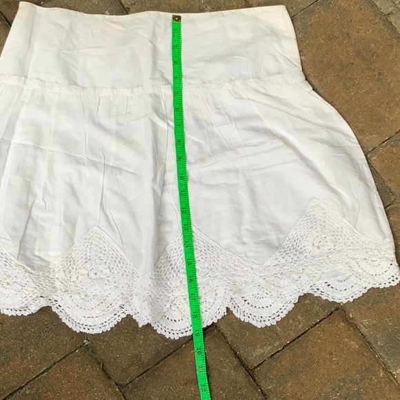 NWT OLD NAVY WHITE SKIRT WITH CROCHET TRIM, SIZE 8 - Picture 8 of 8